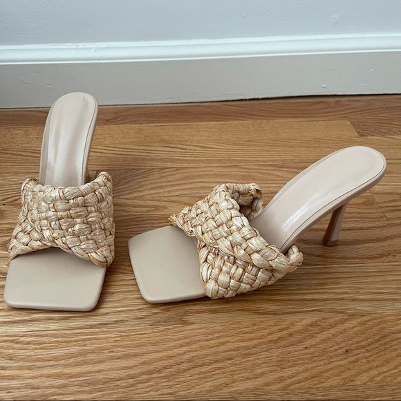 Shoes - Woven Slide Mule Sandals